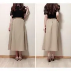 コンビネーションプリーツスカート