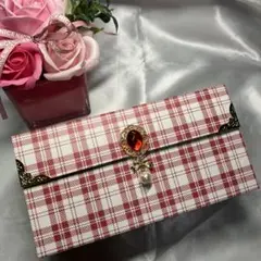 ハンドメイド　大きめアコーディオンファイル