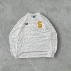 90s USA製 UMBRアンブロ 長袖ゲームシャツ サッカーTシャツ