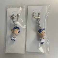 中日ドラゴンズ 髙島屋 ローズちゃん ユニホーム着用 キーホルダー 2個セット