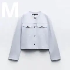【新品】ZARA ザラ ソフトショートジャケット Mサイズ