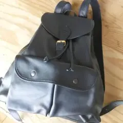 LONG CHAMP ロンシャン レザー リュック ネイビー フランス製