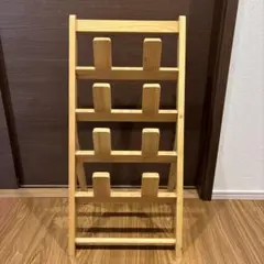 木製スリッパラック　簡単組み立て　4足
