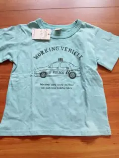 【新品】プティマイン　Tシャツ　パトカー　100　保育園
