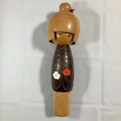 卯三郎こけし 大きめ 昭和レトロ 梅の花