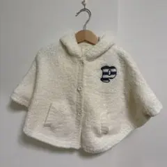 ジェラートピケ　フード付きポンチョ 80-90