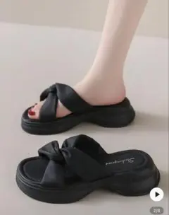 SHEIN サマーサンダル　ブラック