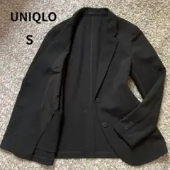 【極美品】 UNIQLO ユニクロ 感動ジャケット ブラック レディース S