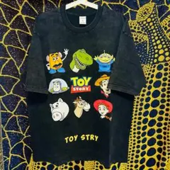 トイストーリー ウォッシュ加工 半袖 Tシャツ 夏 新品 お洒落 XL 2XL