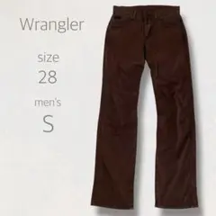 Wrangler ストレートデニム 28 S ダークブラウン カジュアル 快適