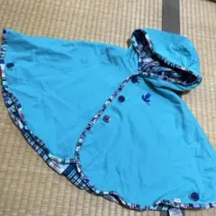 ミキハウス フード付きポンチョ 80-90cm