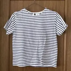 MACPHEE ストライプ 半袖Tシャツ