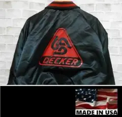 【USA製】 DeLONG 中綿なし ナイロンスタジャン DECKER