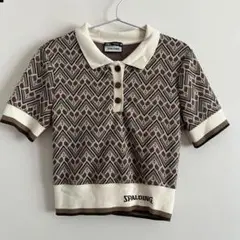 ZARA ザラ スポルディング コラボ トップスポロシャツ