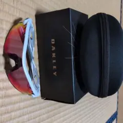 OAKLEY スポーツサングラス ホワイトフレーム　レーダーロック
