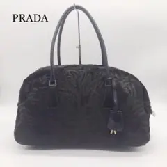 【希少☆極美品☆大容量】プラダ ハラコ トートバッグ 三角ロゴ カデナ 肩掛け可