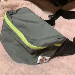 Dickies ボディバッグ グレー/ライム　子供用　キッズ　F.OKIDS