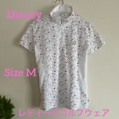 ディズニーレディースゴルフウェアホワイト水玉模様　かわいい　タグなし