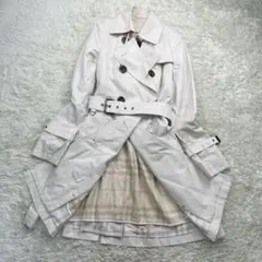 【美品】バーバリーブルーレーベル ライナー付 2way トレンチコート 38 M