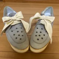 BELLY BUTTON 厚底リボンシューズ