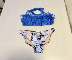 ８月上旬で処分予定【ほぼ新品】上下セット　ブルーの水着