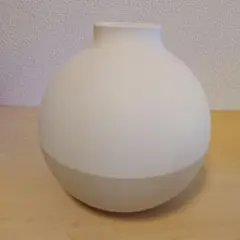ペーパーポット　マットホワイト×ベージュ　ツートーン　カフェオレ　日本製