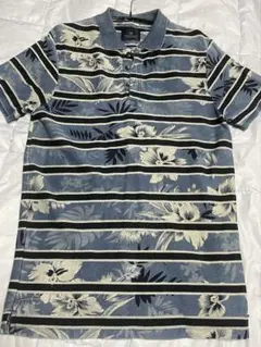 SCOTCH & SODA ストライプ フラワーポロシャツ M