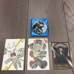 怪獣8号展 ベースヤード PLAZAロフト 缶バッジ＋特典+ポチ袋 日比野カフカ