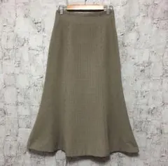 【NATURAL BEAUTY BASIC】千鳥柄 マーメイドスカート XS