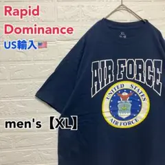 ●T535【US輸入】ラピッド ドミナンス Tシャツ ネイビー系 メンズ【XL】