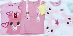 ミキハウスホットビスケッツTシャツ3枚セット