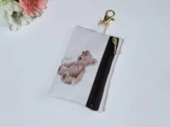 リール付き　キーケース☆くま　テディベア