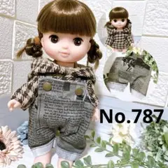 No.787 オーバーオールセット メルちゃんの服＊ソランちゃん服