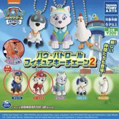 パウパトロール　フィギュアキーチェーン2　チェイス　マーシャル