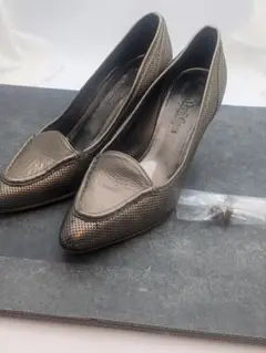 MaxMara メタリック ヒール 替えヒール有り