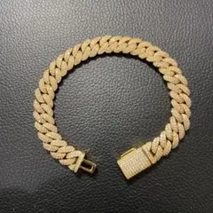 t-ace着用‼︎ 18k gp 手錠 ブレスレット ゴールド アバランチ t-ace着用18k gp マイアミチェーン シルバー ブレスレット