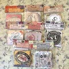 №74 コラージュ素材 フレークシール ステッカー