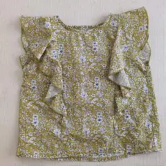 ペアマノン　肩フリルトップス　120cm