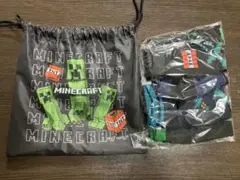 マインクラフト・キャラクターソックス・4足・・19〜24センチ・収納袋付き