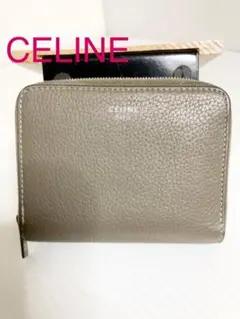 【良品】CELINE 財布 コンパクトウォレットラウンドジップ コインケース
