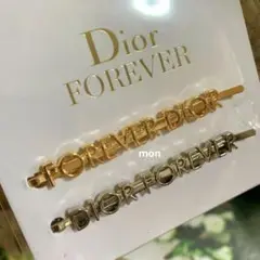 DIOR ノベルティ ヘアピン 2本セット ゴールド シルバー