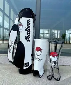マルボン Malbon 新作 ゴルフ キャディバッグ　スタンド式