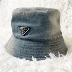 R.S様　PRADA　デニムハット 本日発送 PRADA デニムバケットハット - メルカリ