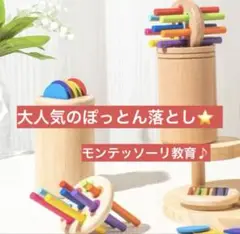 《大人気！！》モンテッソーリ ぽっとん落とし 知育玩具0歳 1歳 2歳 おもちゃ