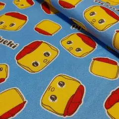 ✿【FUEKI】フエキのり<オックス> 生地 布 はぎれ[サックス]