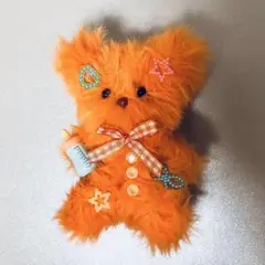 モールドール「ふわふわオレンジくま」