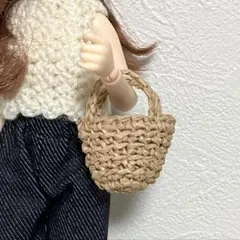 【おまとめ値引き中】 ミニチュア かごバッグ ハンドメイド カバン バッグ 小物