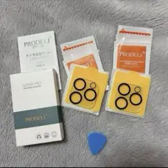 カメラレンズ 保護 フィルム 2枚セット 3眼レンズ お得 未使用