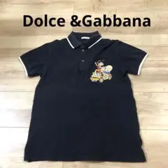 Dolce&Gabbana 刺繍　ポロシャツ　黒