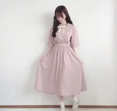 fint ルームウェア　ワンピース　ピンク